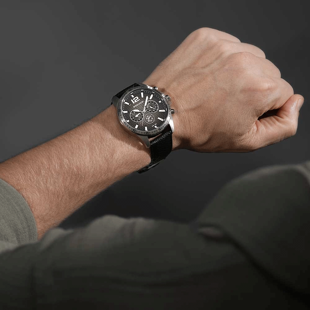 Police Men's Stainless Steel Black Watch | Pewgf0040101