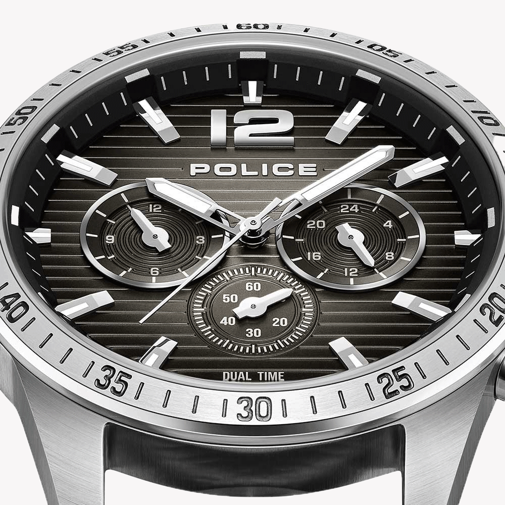 Police Men's Stainless Steel Black Watch | Pewgf0040101