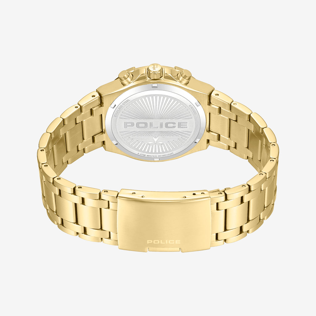 POLICE Men's Gold/Green & Black, Stainless Steel | PEWGK0082003