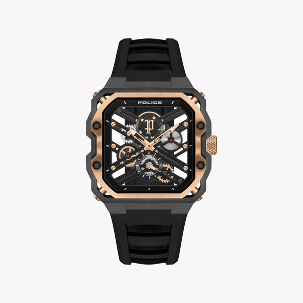 Police Men's Rose Gold & Multicolor Silicone Watch | Pewgm0072002 by i-watch