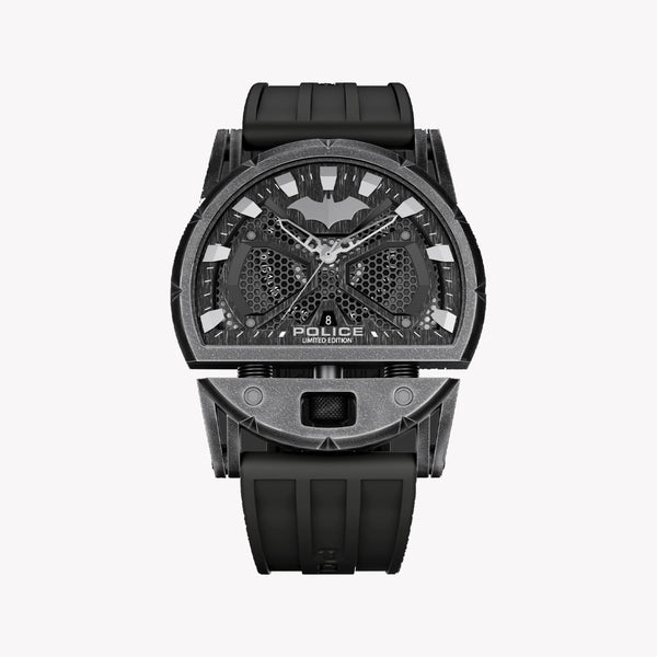 POLICE Men's Grey Silicone Watch, Stainless Steel | PEWGN0075401 by i-watch