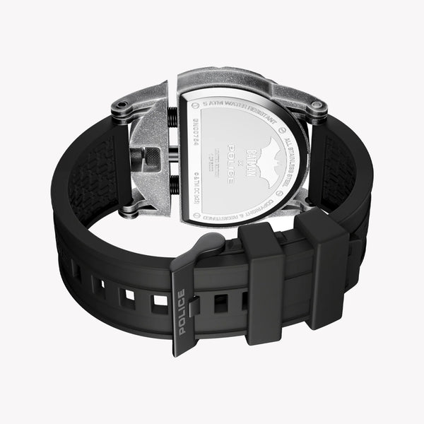 POLICE Men's Grey Silicone Watch, Stainless Steel | PEWGN0075401 by i-watch