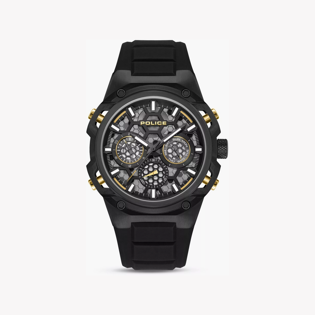 Police Men's Black Stainless Steel Watch | Pewgq0071901