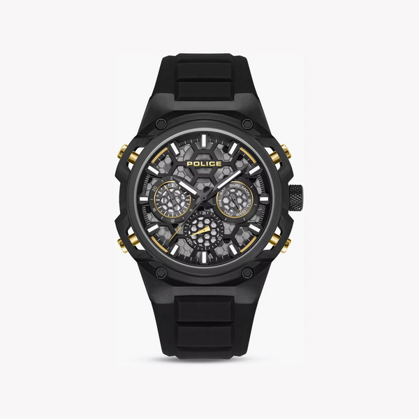 Police Men's Black Stainless Steel Watch | Pewgq0071901