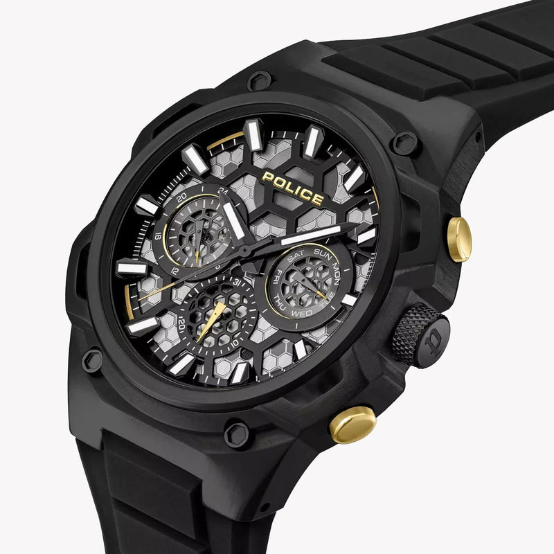 Police Men's Black Stainless Steel Watch | Pewgq0071901 by i-watch