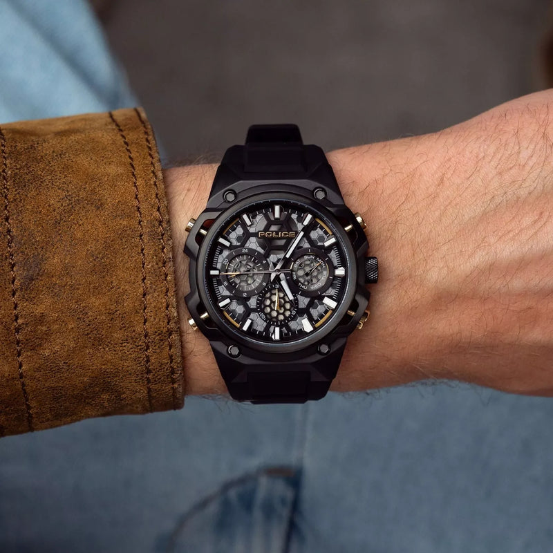 Police Men's Black Stainless Steel Watch | Pewgq0071901 by i-watch