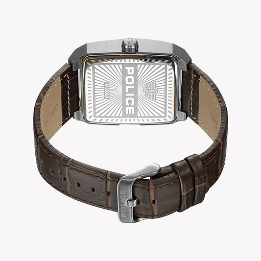 Police Men's Grey Stainless Steel Watch, Green Dial | Pewja0006003