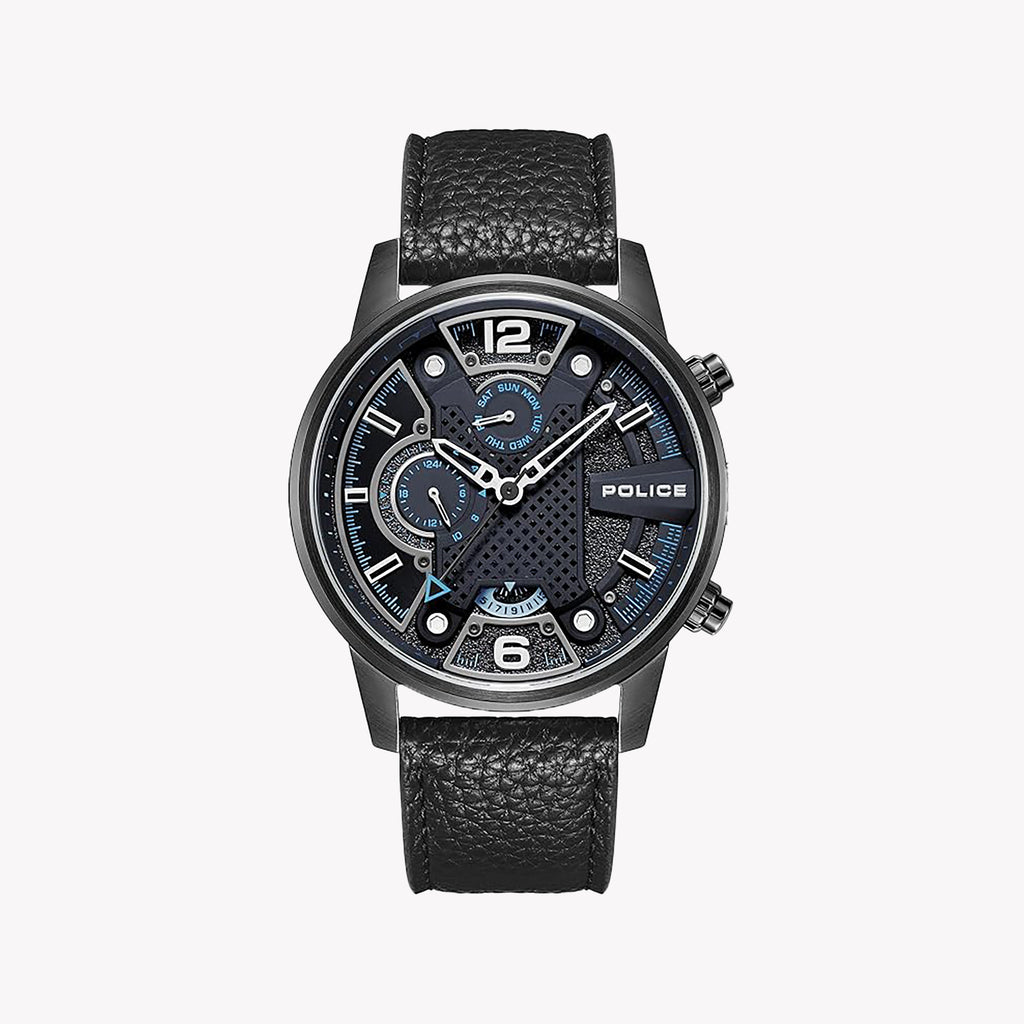 Police Men's Quartz Watch, Black Stainless Steel | Pewjf2203306