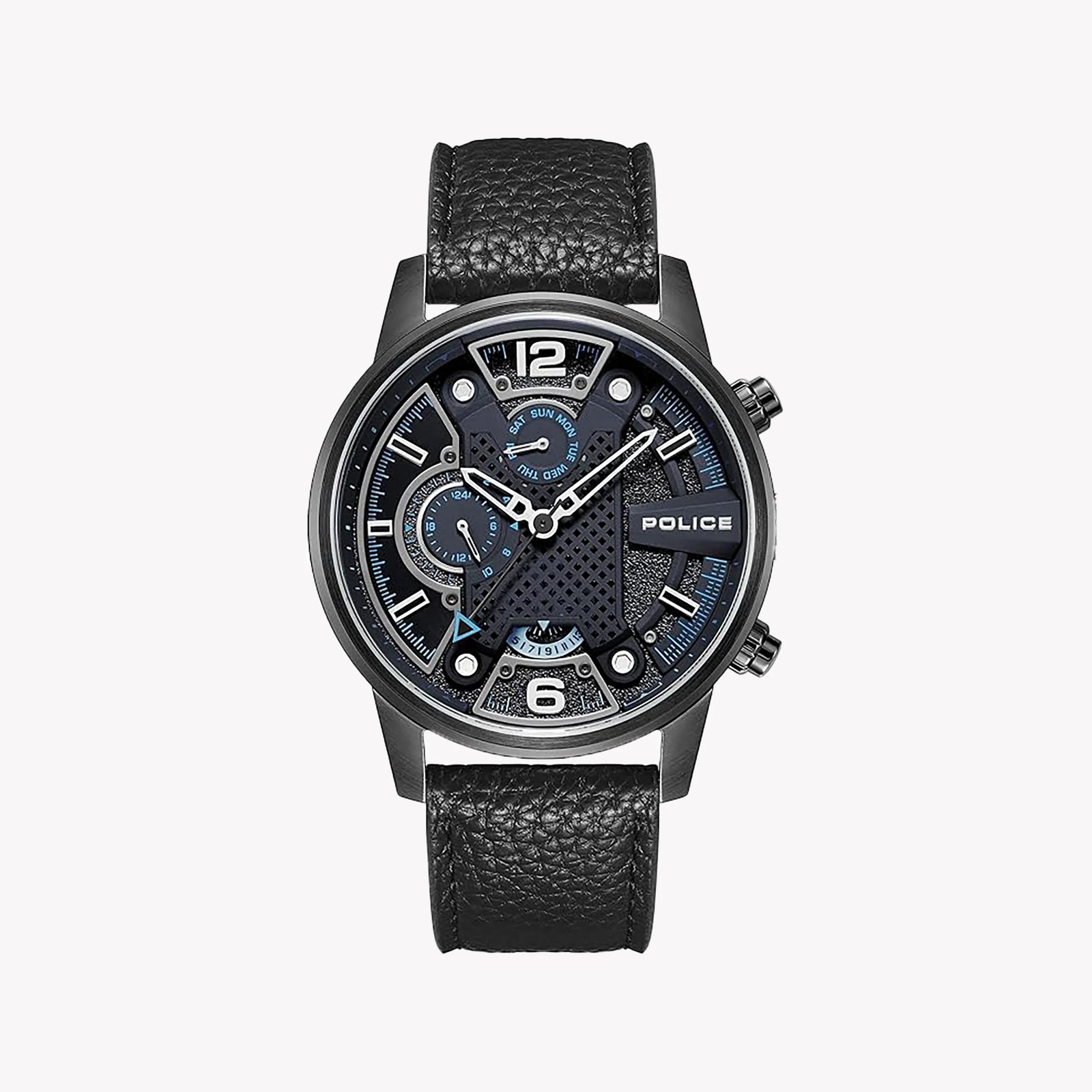 Police Men's Quartz Watch, Black Stainless Steel | Pewjf2203306 by i-watch