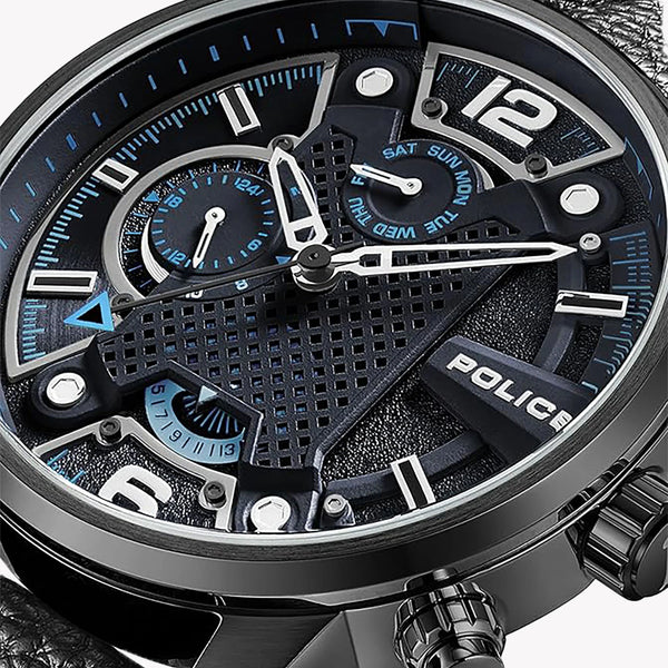 Police Men's Quartz Watch, Black Stainless Steel | Pewjf2203306 by i-watch