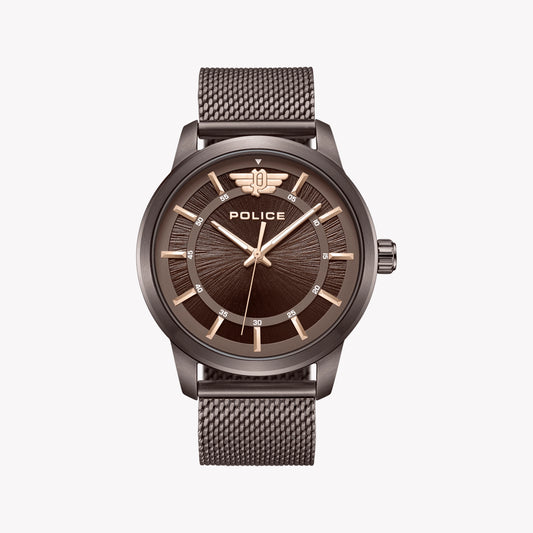 POLICE Men's Brown Stainless Steel Watch | Model PEWJG0021103