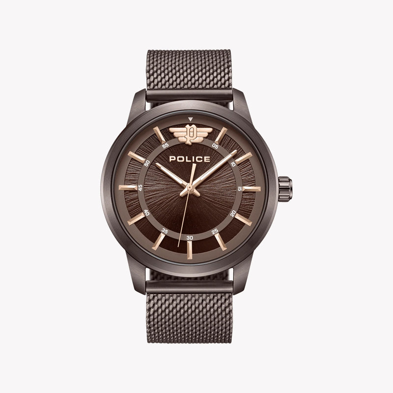POLICE Men's Brown Stainless Steel Watch | Model PEWJG0021103 by i-watch