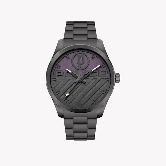 POLICE Men's Black Stainless Steel Watch | Model PEWJG2121405
