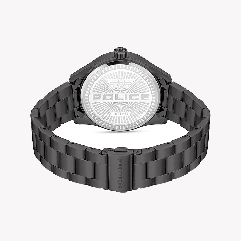 POLICE Men's Black Stainless Steel Watch | Model PEWJG2121405 by i-watch