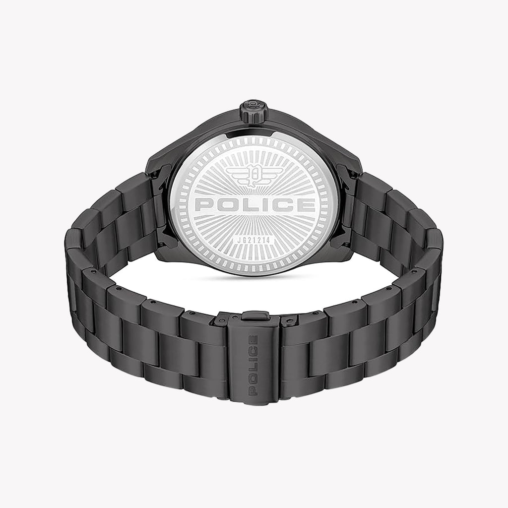 POLICE Men's Black Stainless Steel Watch | Model PEWJG2121405