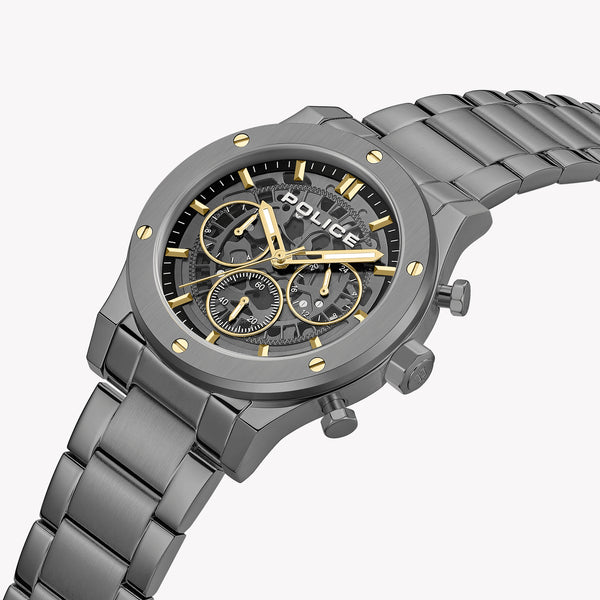 Police Knotty Gunmetal Skeleton Dial Men's Watch PEWJK0006407M