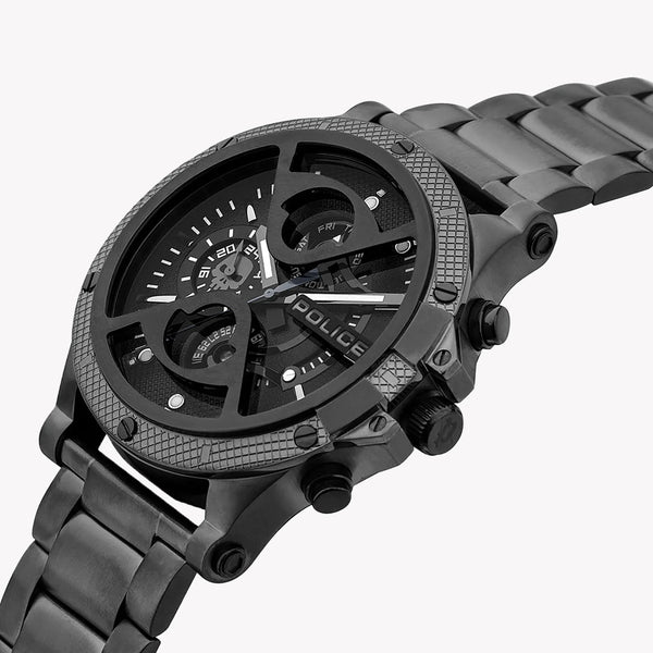 Police Men's Black Stainless Steel Quartz Watch | Pewjk2110501 by i-watch