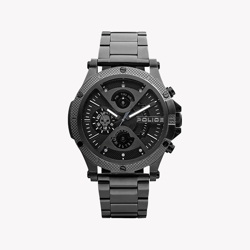 Police Men's Black Stainless Steel Quartz Watch | Pewjk2110501 by i-watch