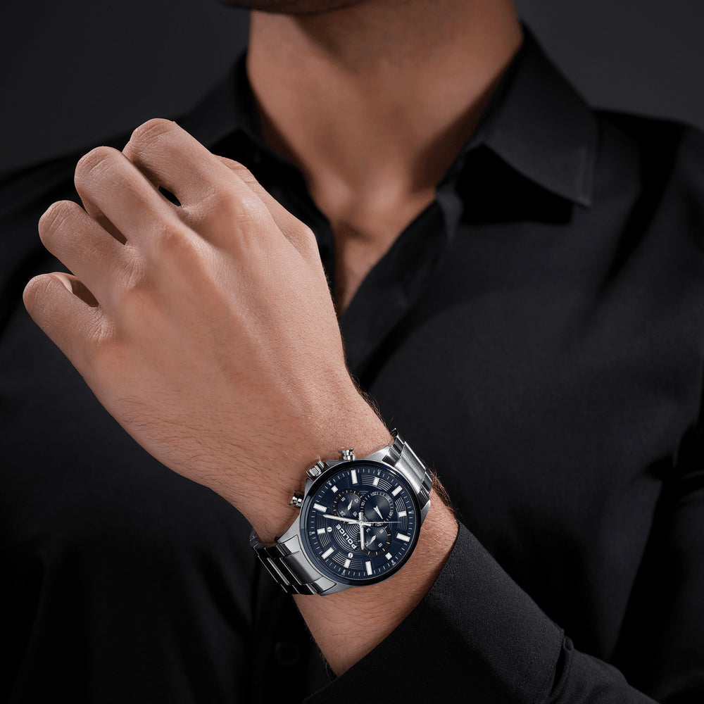 Police Kismet Chronograph Navy Blue Dial Men's Watch PEWJK2195140M