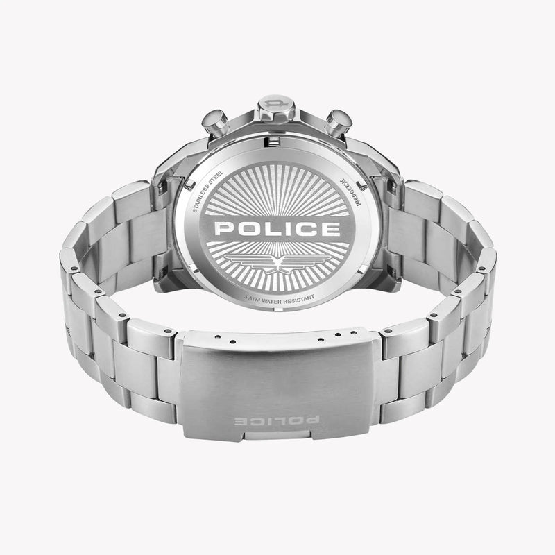 POLICE Men's Silver & Black Quartz Watch | Model PEWJK2204201M by i-watch