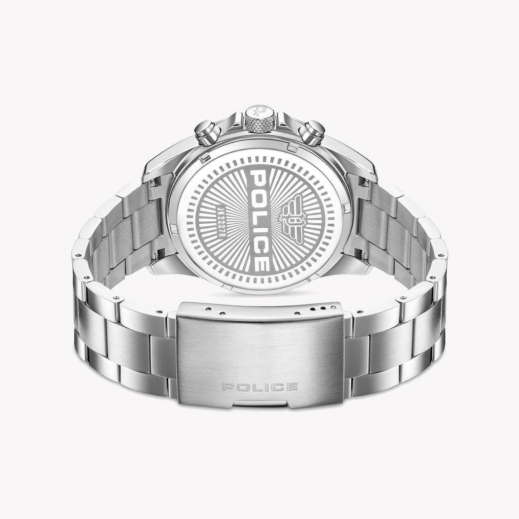 POLICE Men's Stainless Steel Quartz Watch, Black Dial | PEWJK2227814