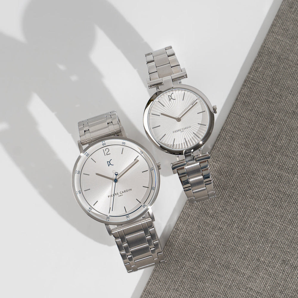 Pierre Cardin Men's Silver Stainless Steel Watch, Silver Dial | Cba.4009 by i-watch