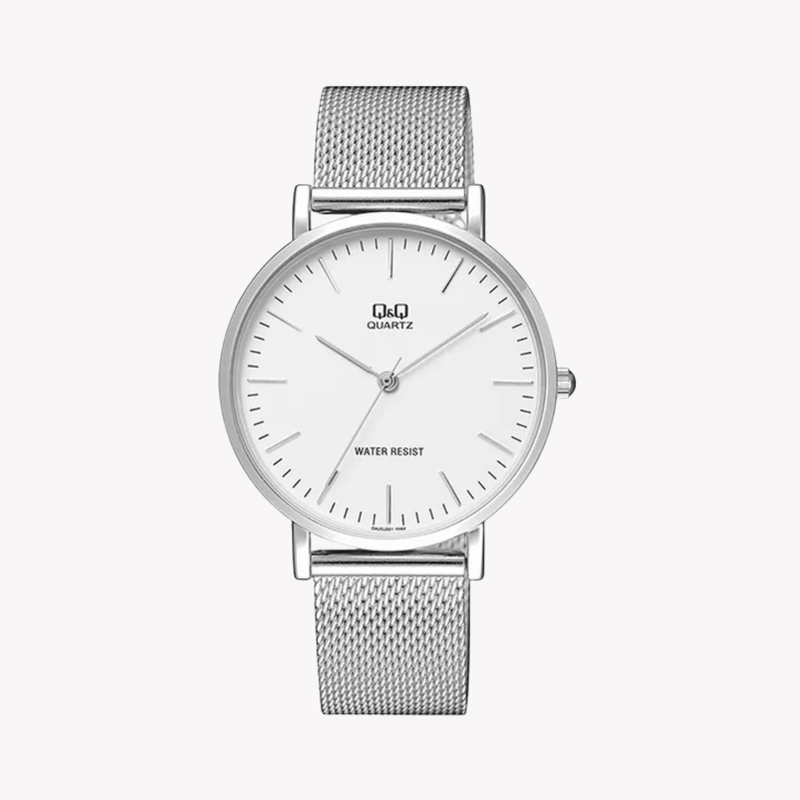 Q&Q Men's Silver Men's Watch, White Dial | QA20J201Y