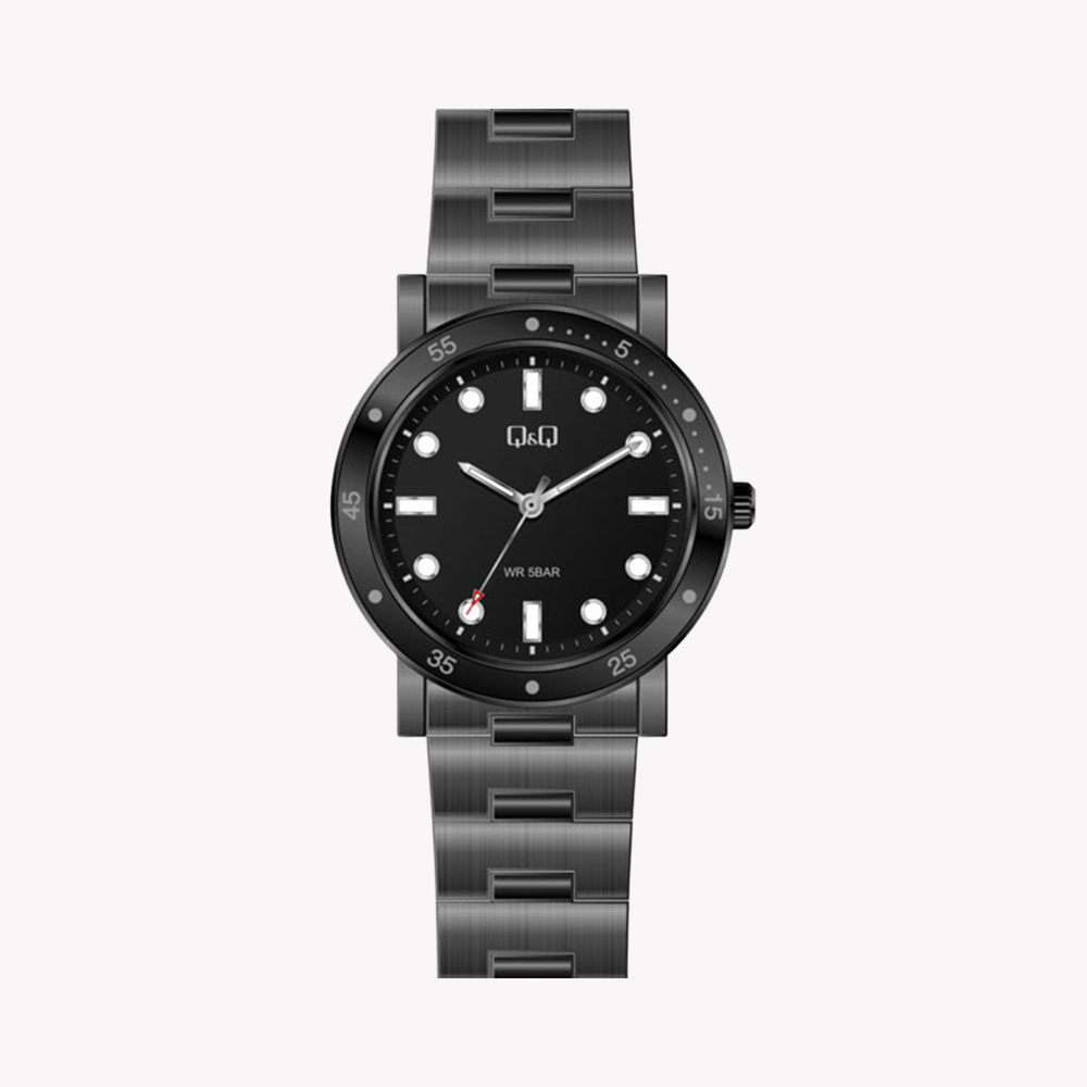 Q&Q Analog Black Dial Unisex's Watch QB85J402Y