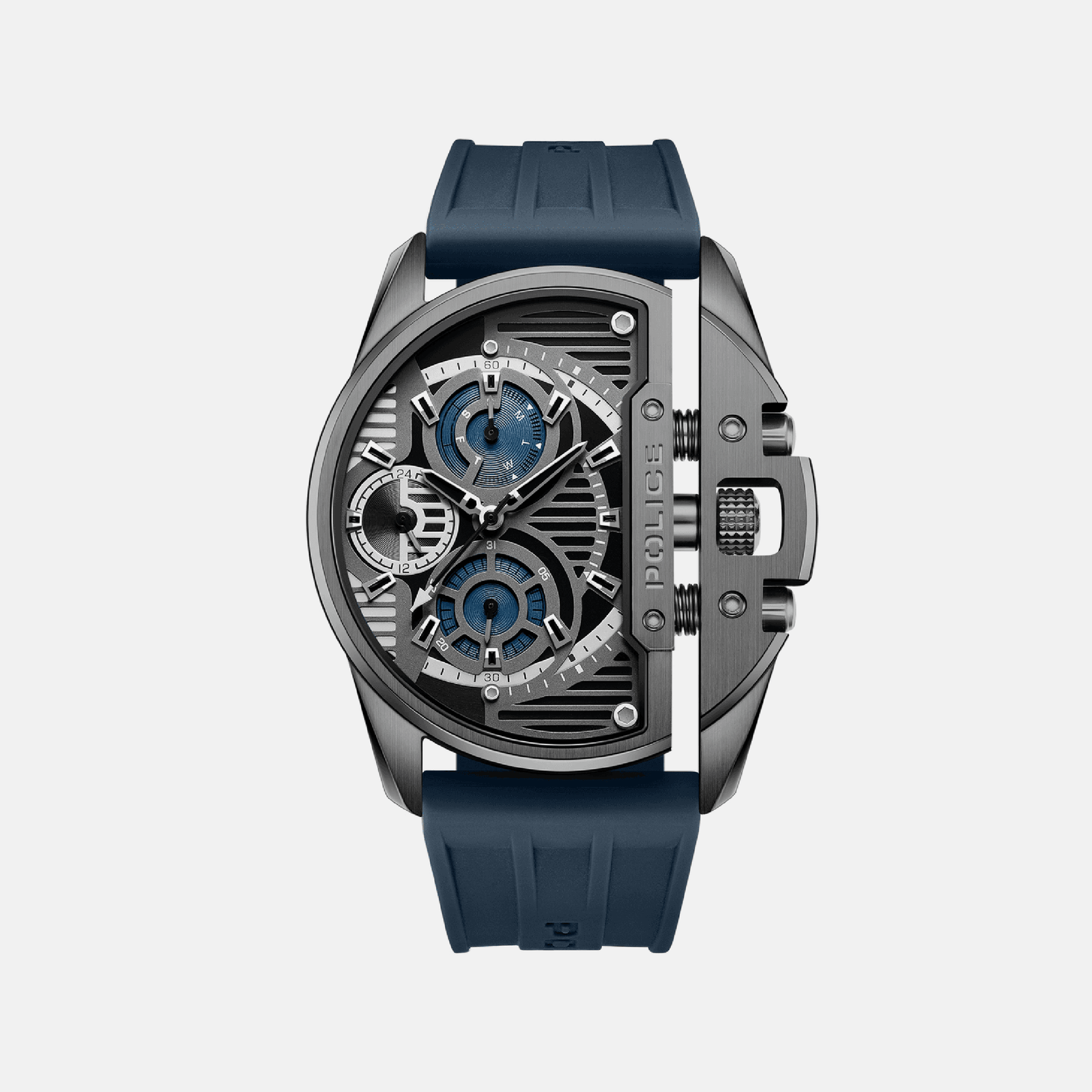 Police Men's Stainless Steel Watch, Grey Dial | Pewgq2203604 by i-watch