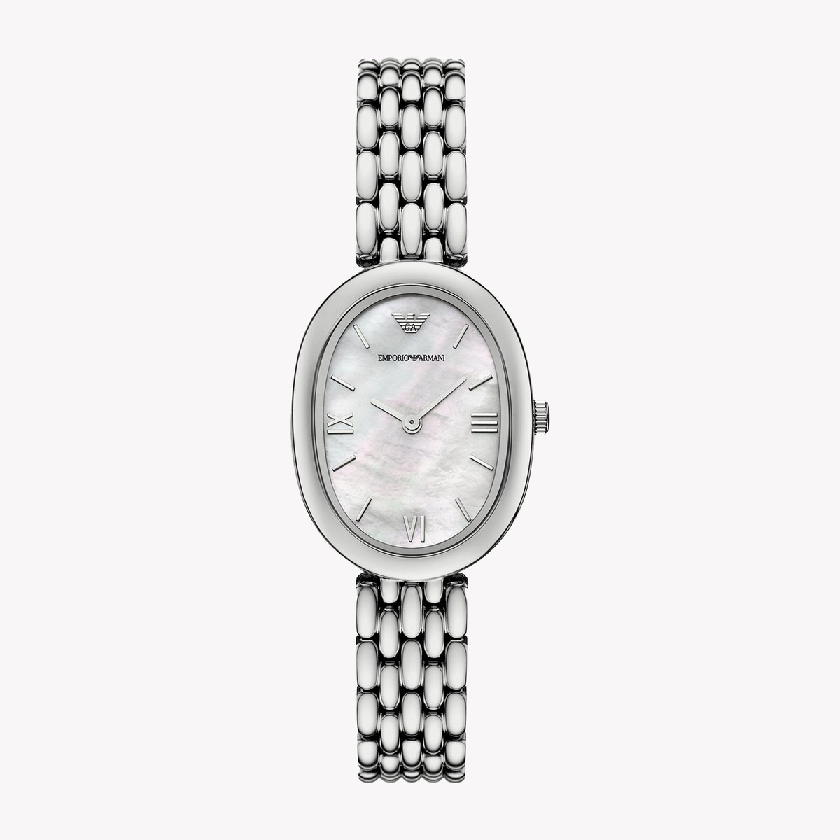 Emporio Armani Women's Watch, Silver/White Mother-of-Pearl | AR11706