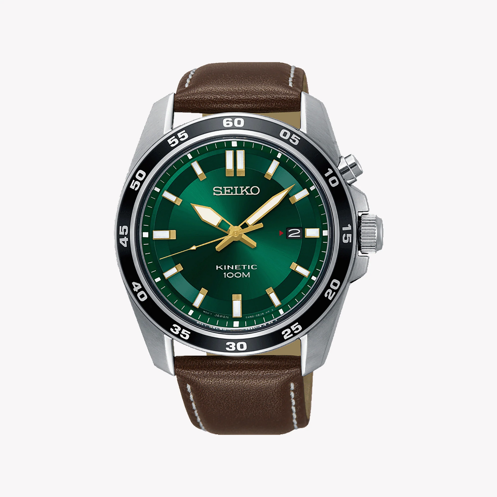 Seiko Men's Silver Watch, Green Dial | Ska791p1 by i-watch