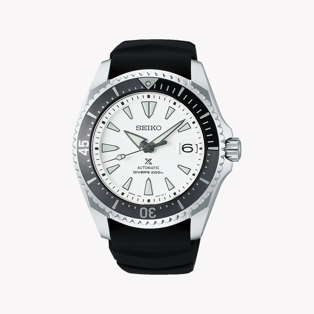 Seiko Men's Stainless Steel, Black Silicone | Spb191j1