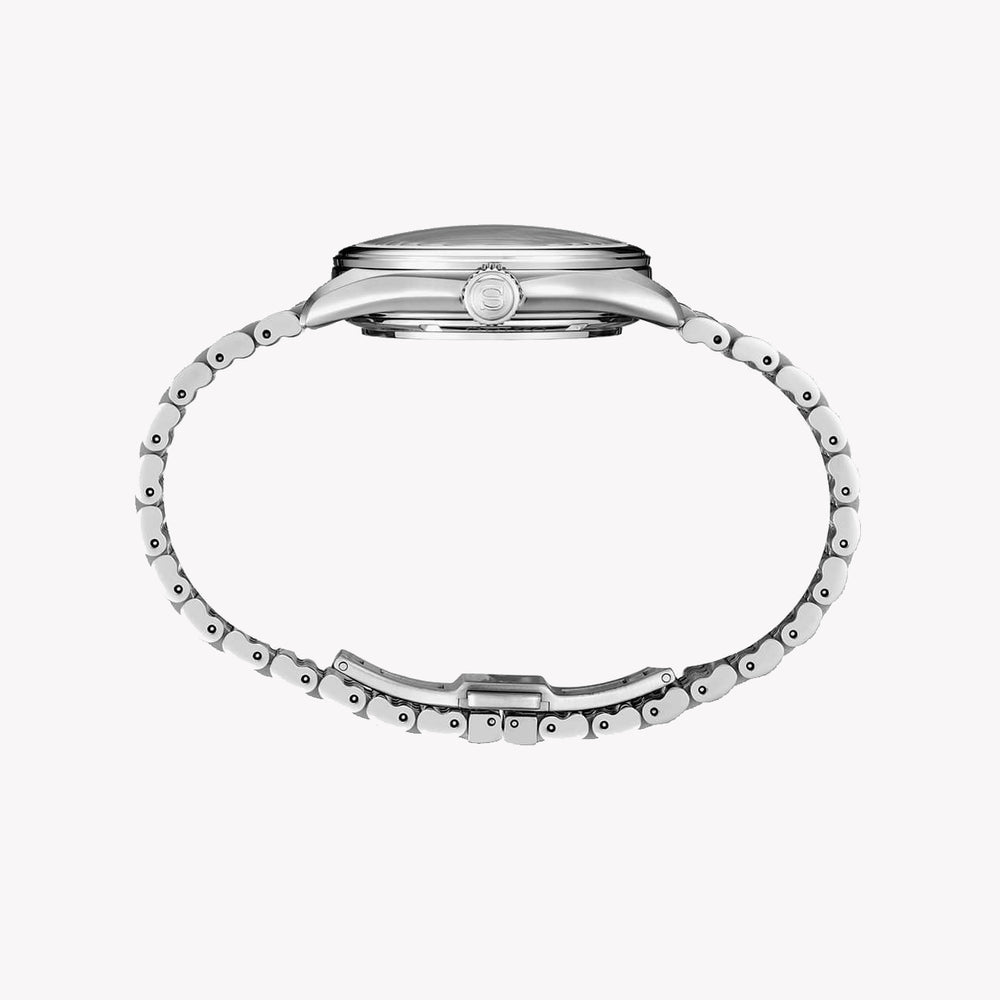 Montre homme Seiko PreSage argentée, cadran blanc | Spb463j1