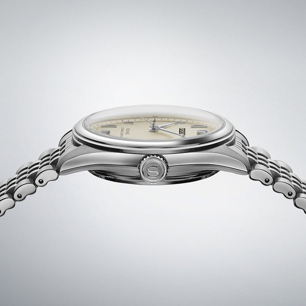 Montre homme Seiko PreSage argentée, cadran blanc | Spb463j1