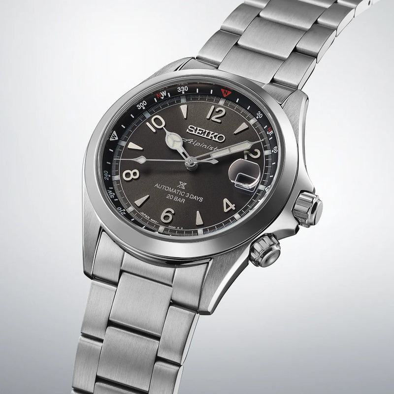 SEIKO Men's Stainless Steel Black Dial Watch | SPB505J1 by i-watch