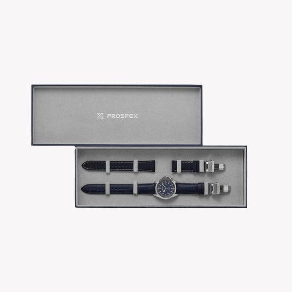 SEIKO Men's Blue Leather Dive Watch, Stainless Steel | SPB531J1