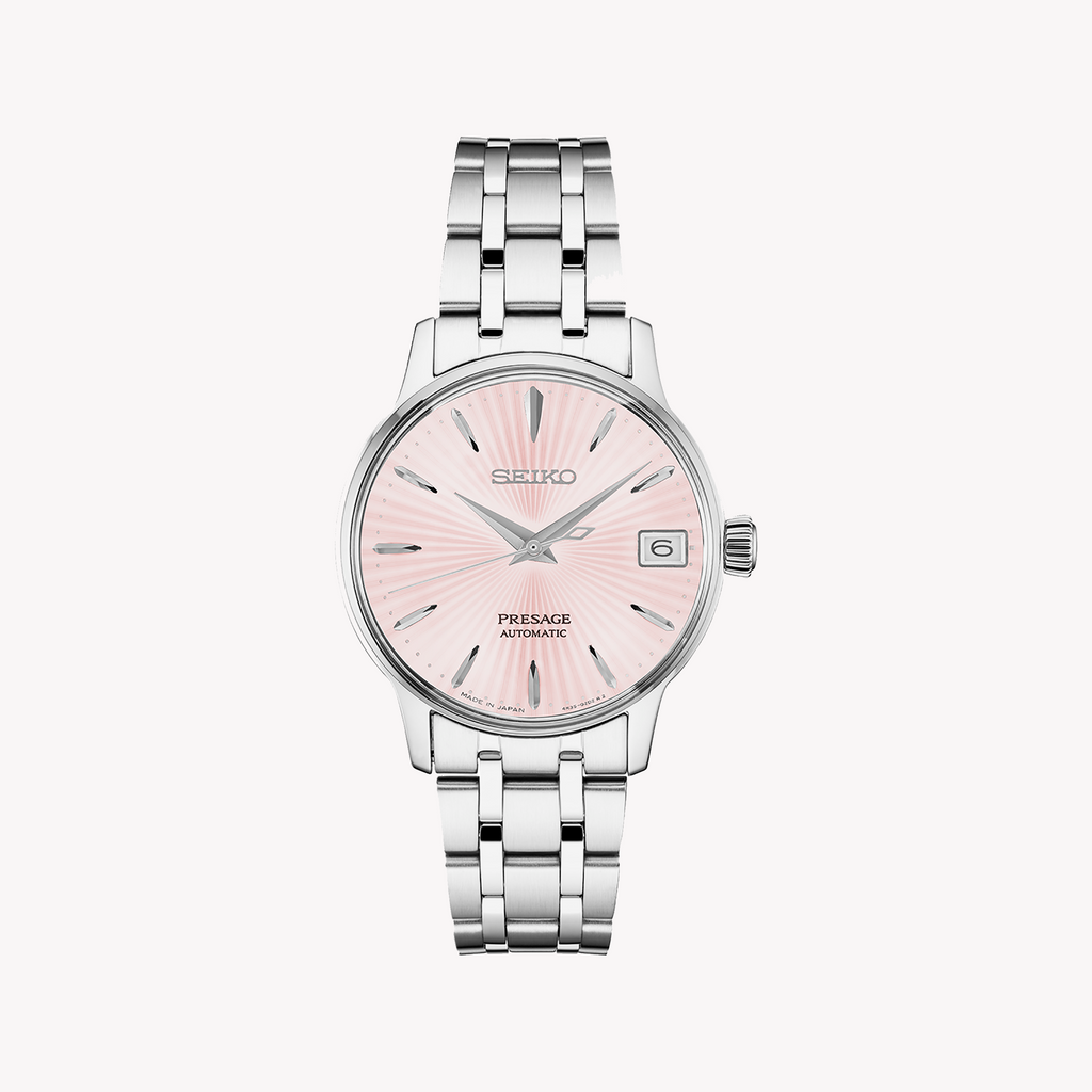 Seiko Women's Silver Stainless Steel, Pink Dial | Srp839j1