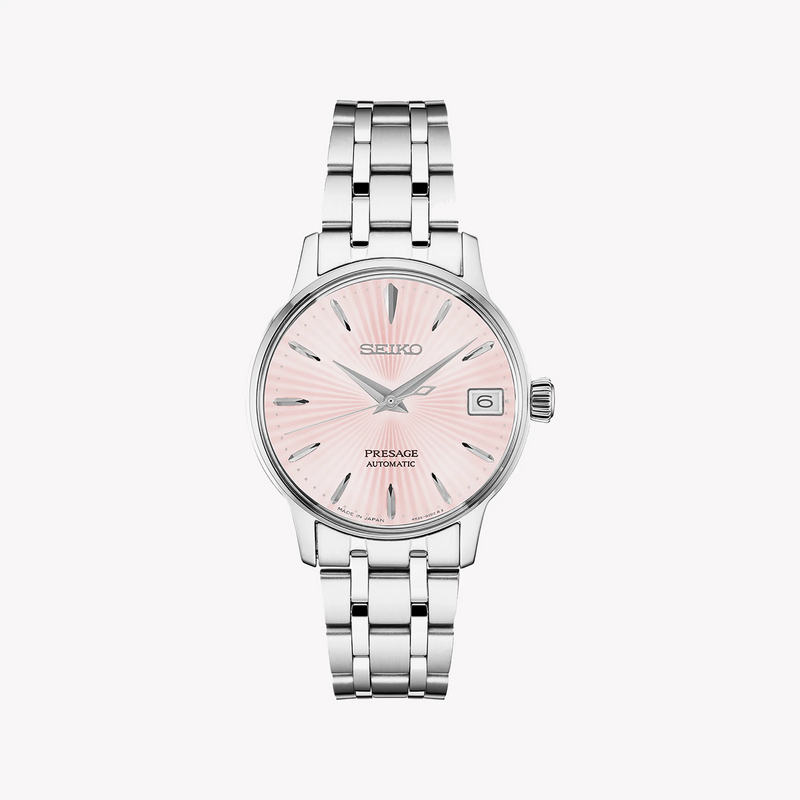 Seiko Women's Silver Stainless Steel, Pink Dial | Srp839j1