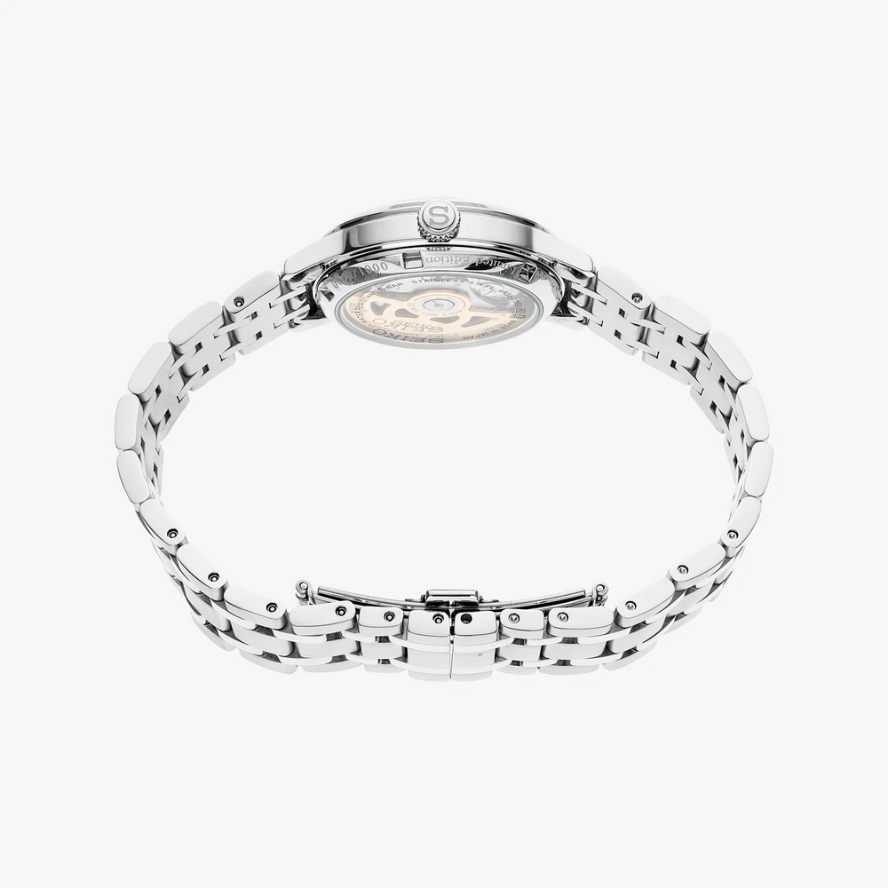 Seiko Women's Silver Stainless Steel, Pink Dial | Srp839j1