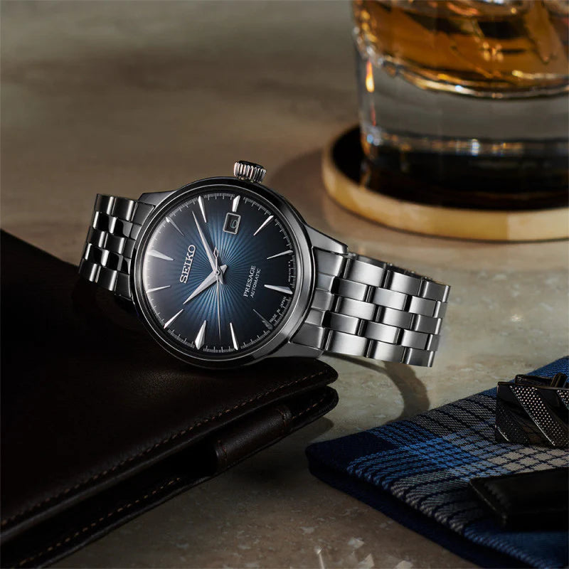Seiko Men's Silver Watch, Blue Dial | Srpb41j1 by i-watch