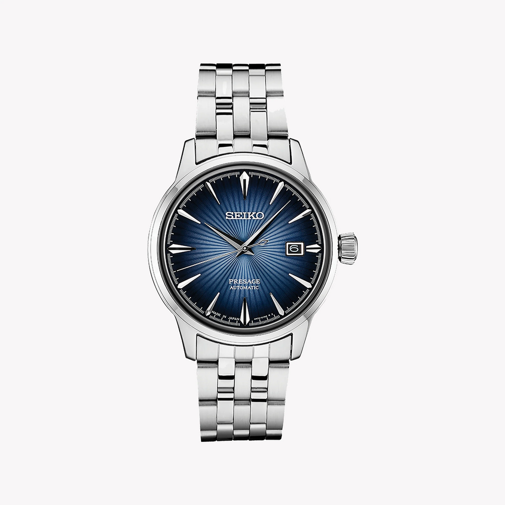 Seiko Men's Silver Watch, Blue Dial | Srpb41j1 by i-watch