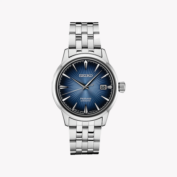 Seiko Men's Silver Watch, Blue Dial | Srpb41j1 by i-watch