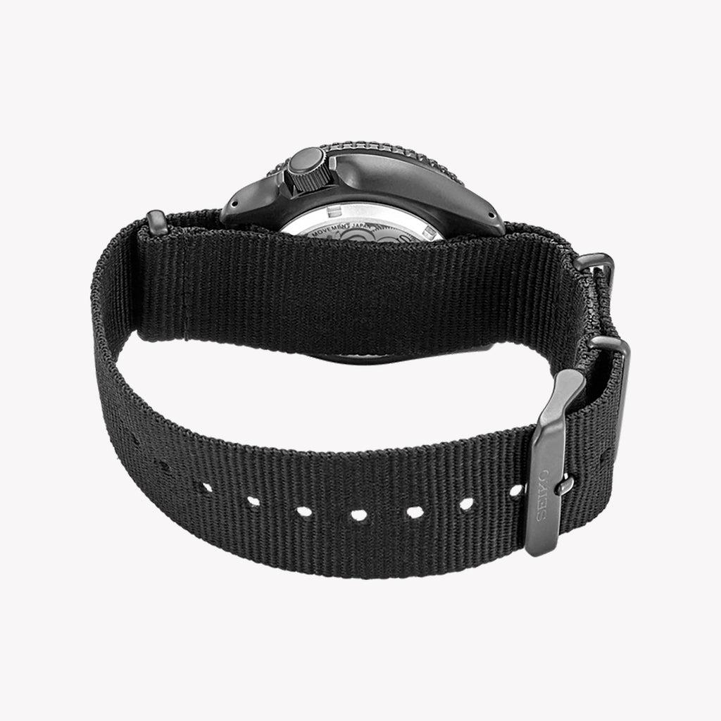 Seiko Men's Black Stainless Steel Watch | Srpd79k1