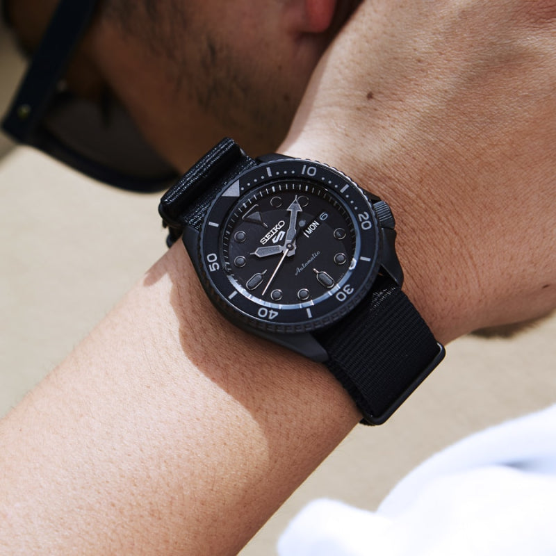 Seiko Men's Black Stainless Steel Watch | Srpd79k1