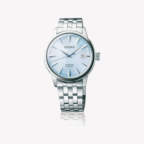 Seiko Men's Silver Stainless Steel Watch, White Dial | Srpe19j1 by i-watch