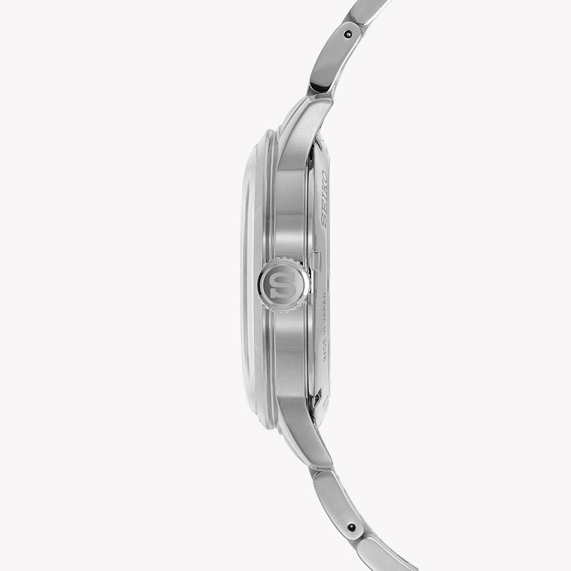 Seiko Men's Silver Stainless Steel Watch, White Dial | Srpe19j1