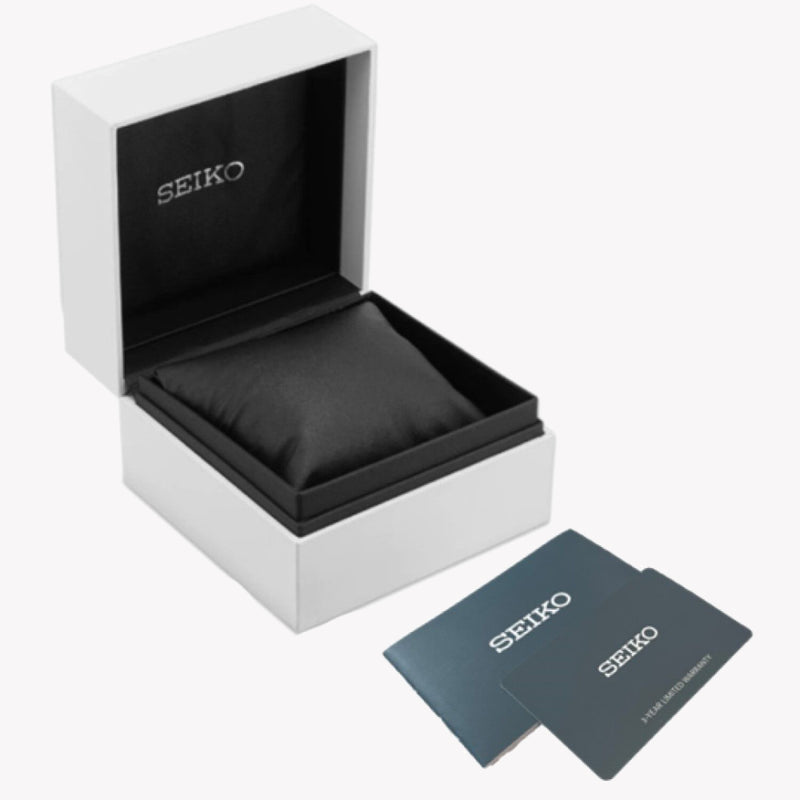Montre Seiko pour homme en acier inoxydable argenté, cadran blanc | Srpg23j1
