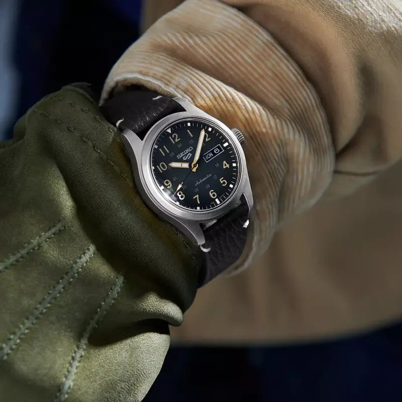 Seiko Men's Silver Watch, Dark Blue Dial | Srpg39k1