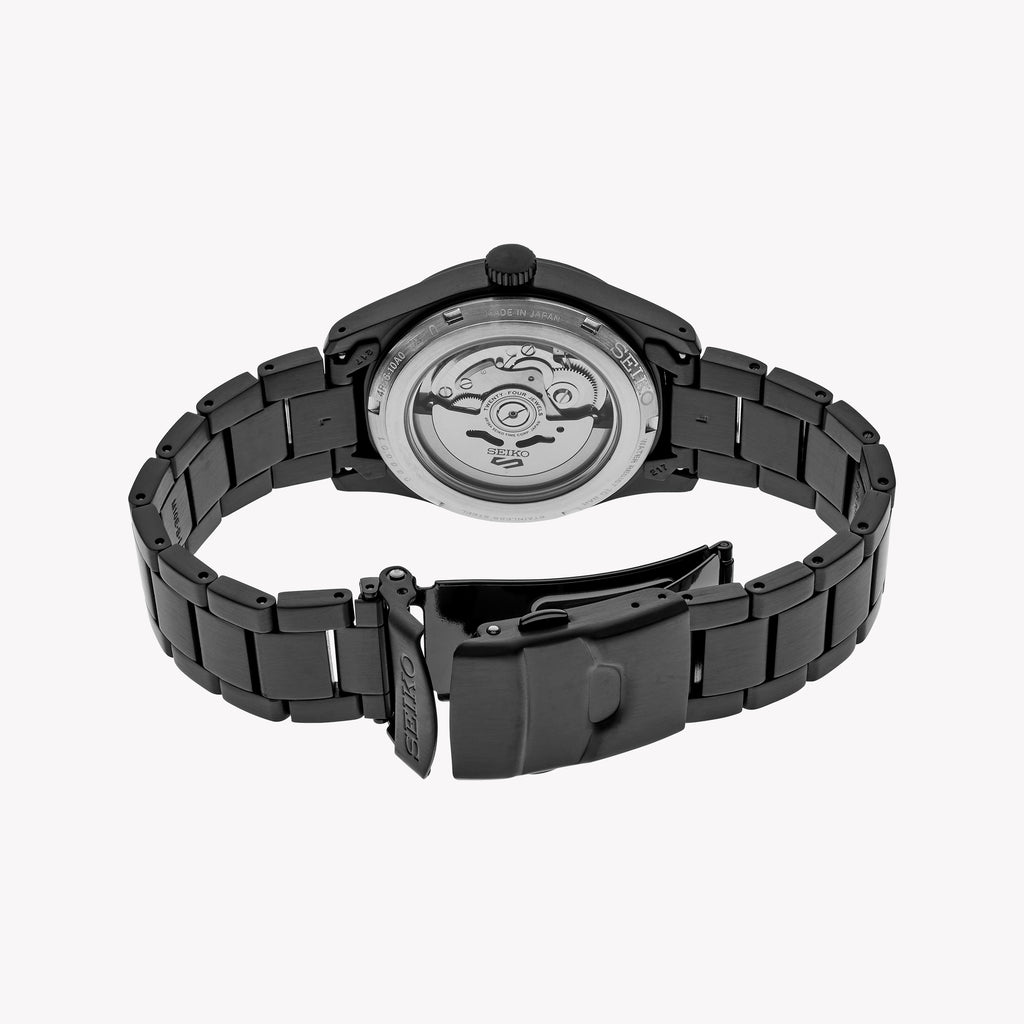 Seiko Men's Stainless Steel Black Automatic Watch | Srpj09k1