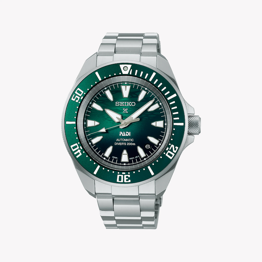SEIKO Men's Stainless Steel Green Dial Watch | SRPL53K1 by i-watch